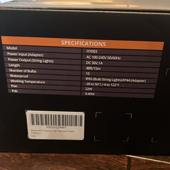 LED bulb string lights NIB - Picture 3 of 7